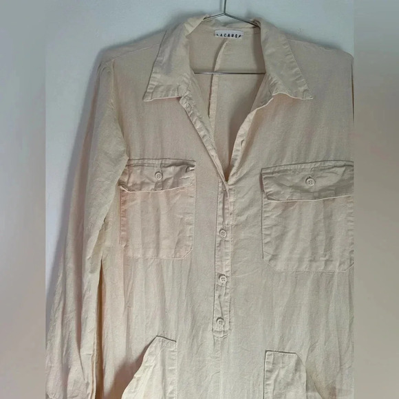 LACAUSA Lucky Jumpsuit in Toasted Mineral Wash; Size Small. - Picture 9 of 10